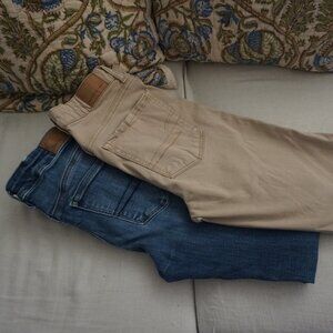 American Eagle Straight Leg High Rise Jeggings X2